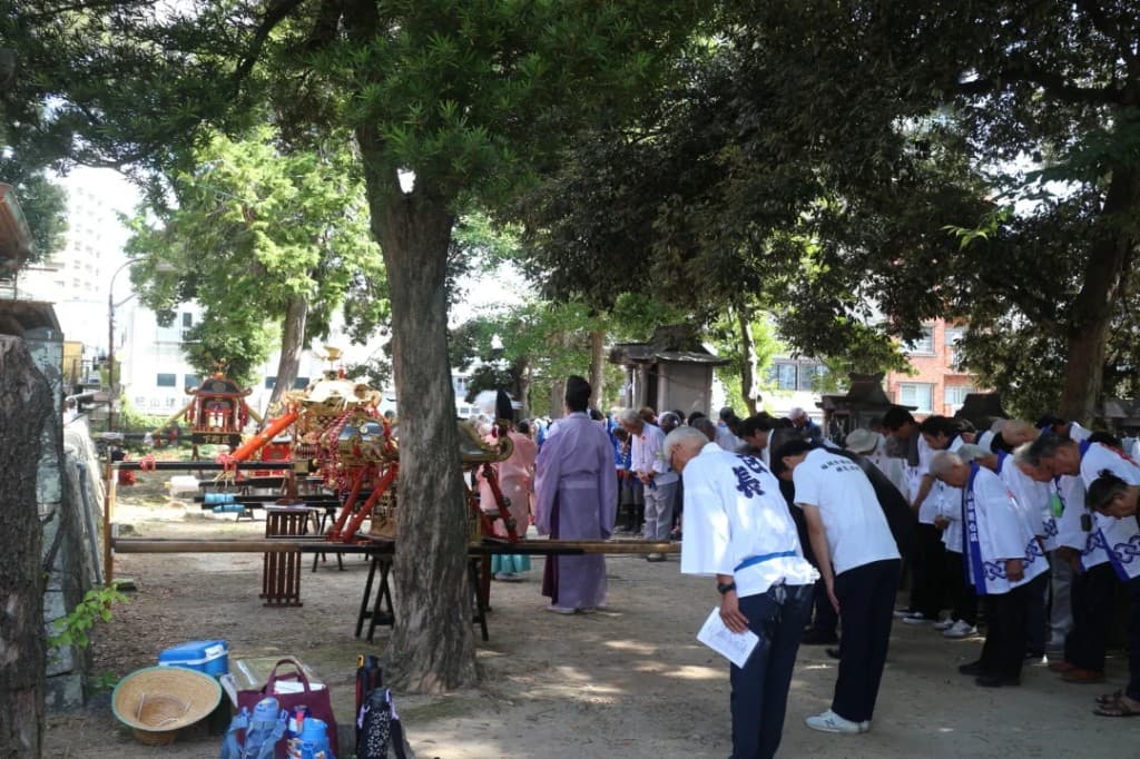祇園神社 神輿遷霊祭の様子