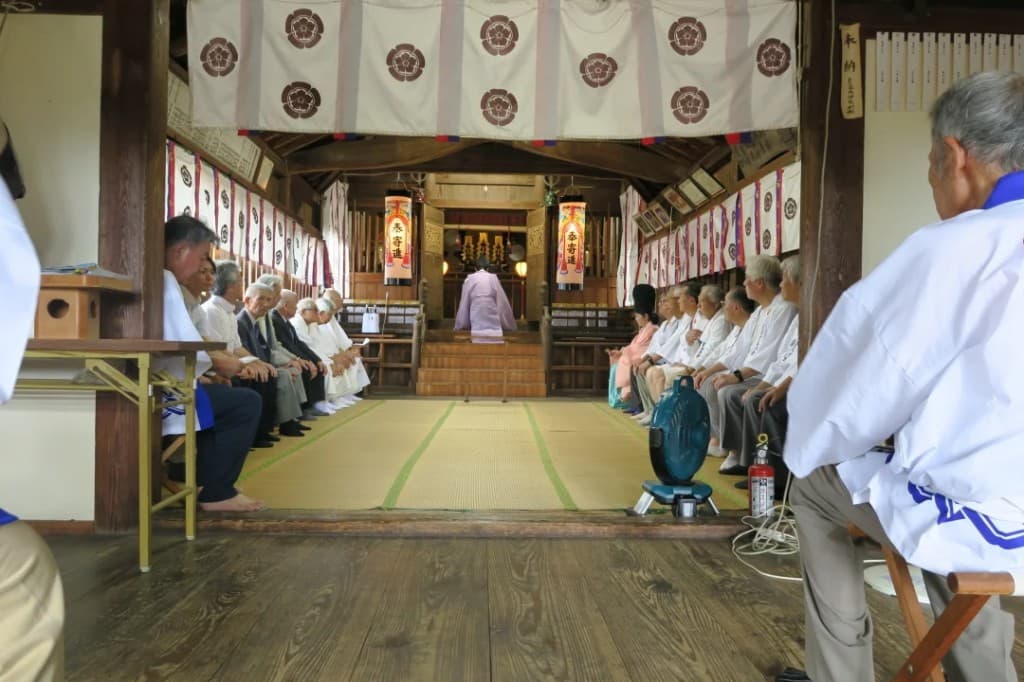 祇園神社の夏祭りの様子